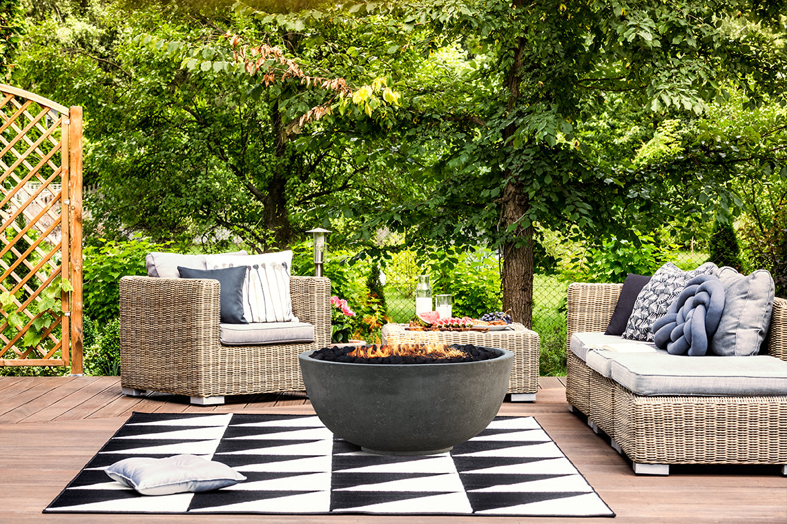 CONTEMPORARY 8 FIREBOWL + COVER