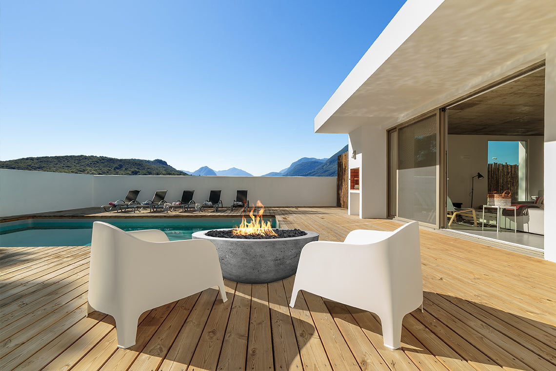 CONTEMPORARY 4 FIRE BOWL + COVER